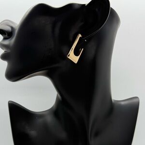 Chic‎ Gold-Tone Square Earrings